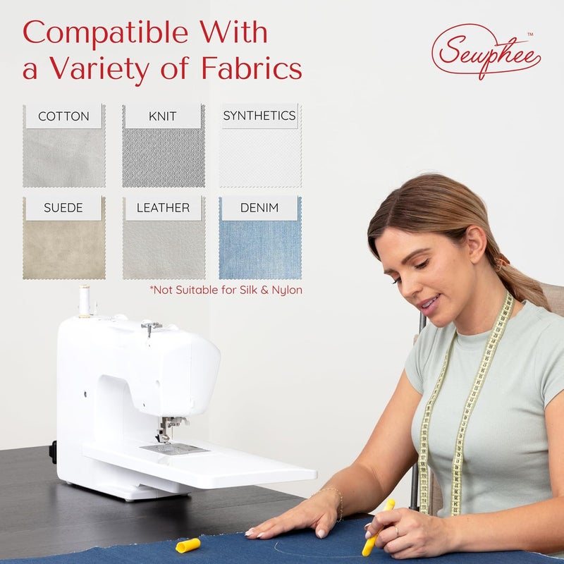 Sewphee Fabric Markers for Sewing – Ergonomic Tailors Chalk Pen with Improved Dosing Wheel for Sharp Lines - Washable Sewing Chalk Marking Pens that are Compatible with Most Fabrics - White and Yellow 2 Pack - Image 4